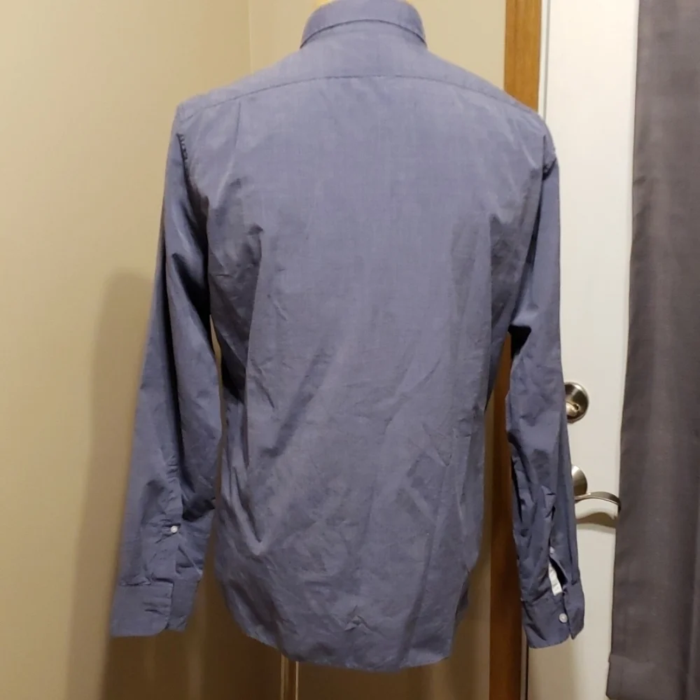 J crew blue long sleeve slim fit button down shirt